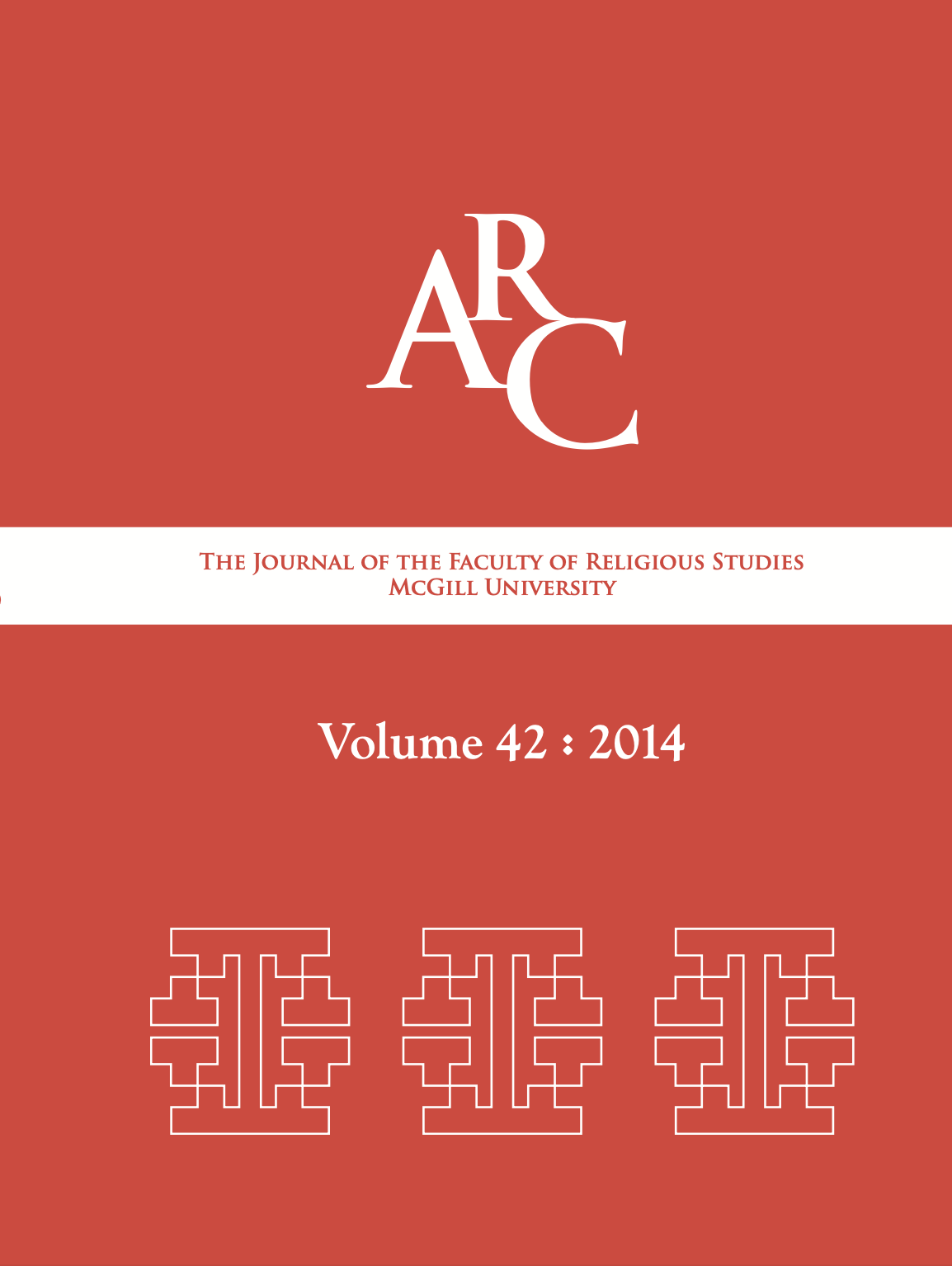 					View Vol. 42 (2014): Arc: The Journal of the Faculty of Religious Studies
				