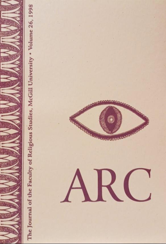 					View Vol. 26 (1998): Arc: The Journal of the Faculty of Religious Studies
				