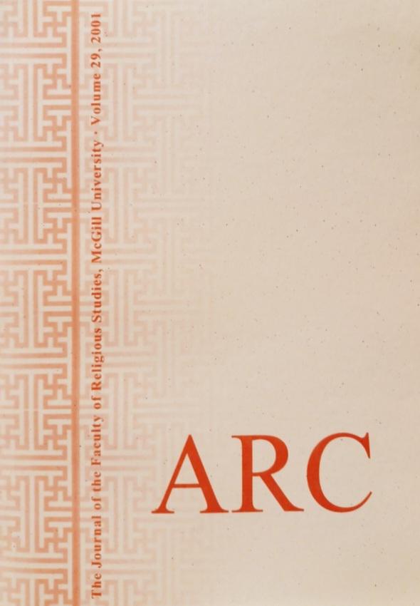 					Afficher Vol. 29 (2001): Arc: The Journal of the Faculty of Religious Studies
				