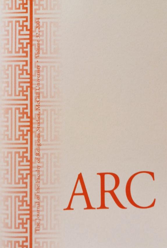 					View Vol. 32 (2004): Arc: The Journal of the Faculty of Religious Studies
				